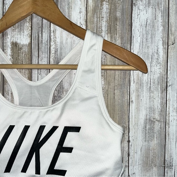 Nike White Yoga Running Sports Bra - Picture 3 of 5